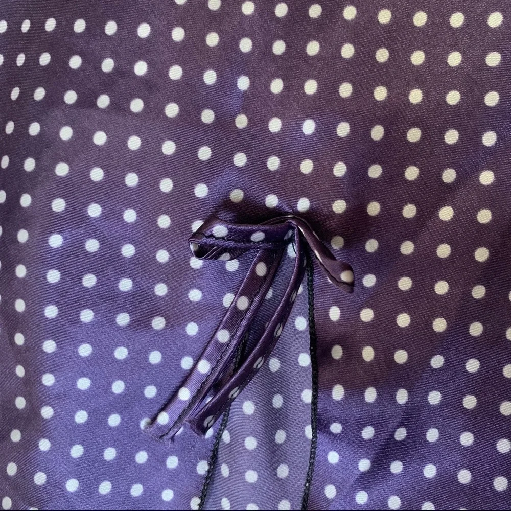Vintage Bay 6 NY purple polka dot nightgown M - Picture 8 of 15